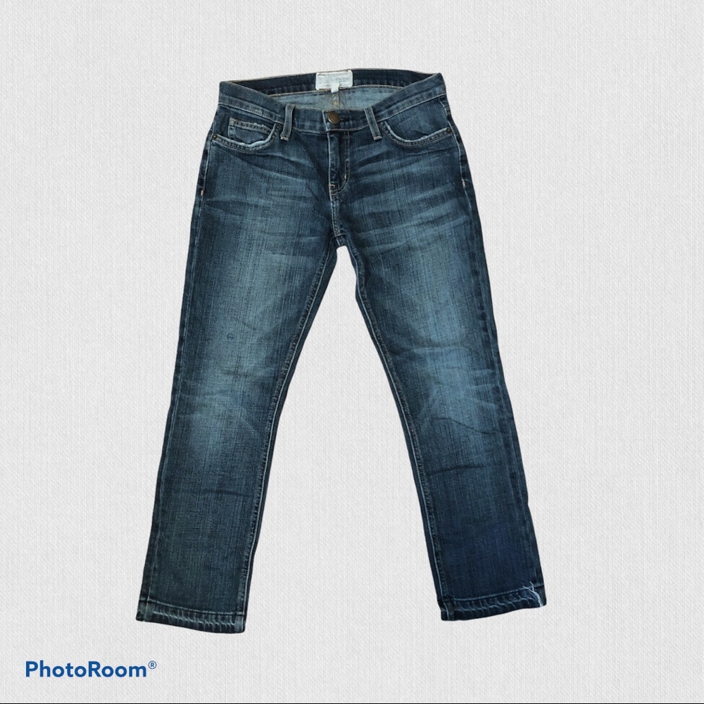 Current/Elliott The Cropped Straight Jeans